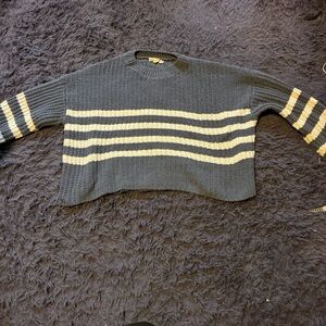 Pink Republic blue and white Striped Sweater